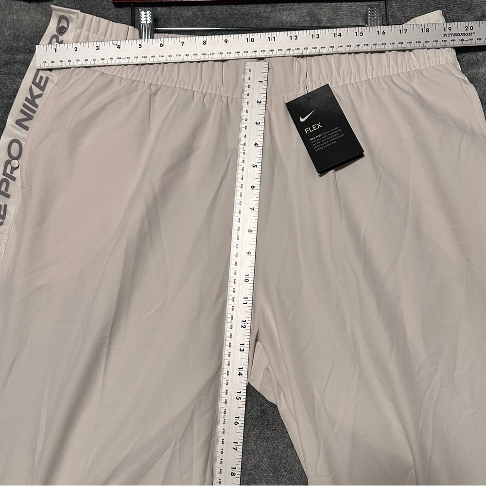 New NIKE WOMEN’S XXL PRO TEAR AWAY PANTS Loose Bone Ivory Workout - Picture 9 of 10